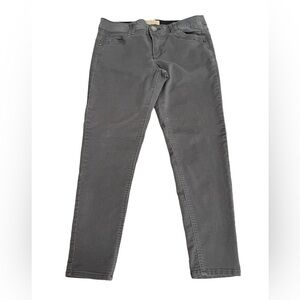 Democracy Ab Technology Tummy Control Mid Rise Ankle Skinny Gray Pants size 10
